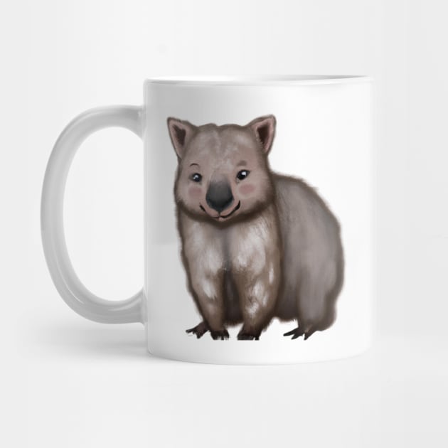 Cute Wombat Drawing by Play Zoo